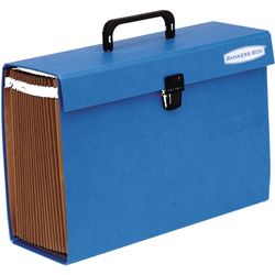 Mallette classificateur accordéon bleu