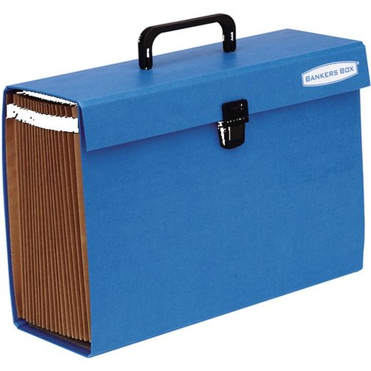 Mallette classificateur accordéon bleu