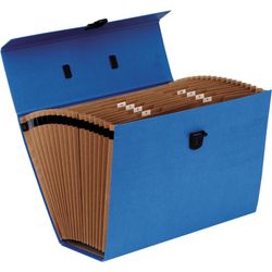 Mallette classificateur accordéon bleu