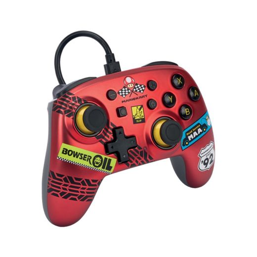 PowerA Nano kablet controller til Nintendo Switch - Mario Kart: Racer Red