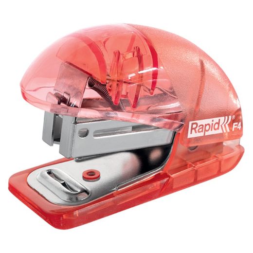 Mini hæftemaskine Rapid mod. F4 Colour'Breeze (blister), koral