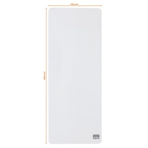 NOBO aflang minimagnettavle 140x360 mm, hvid