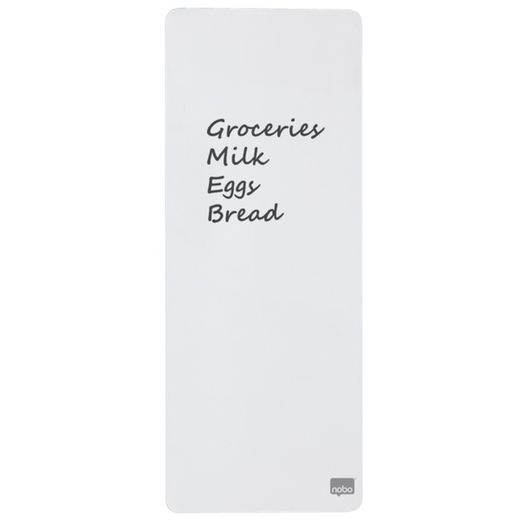 NOBO aflang minimagnettavle 140x360 mm, hvid