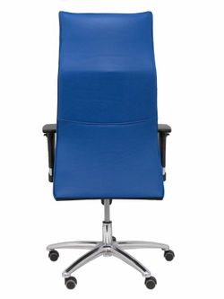 Modelo Albacete - Sillón de dirección ergonómico con mecanismo sincro y regulable en altura - Asiento y respaldo tapizados en similpiel color azul