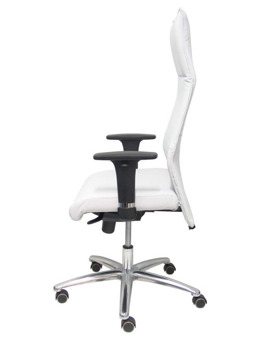 Modelo Albacete - Sillón de dirección ergonómico con mecanismo sincro y regulable en altura - Asiento y respaldo tapizados en similpiel color gris