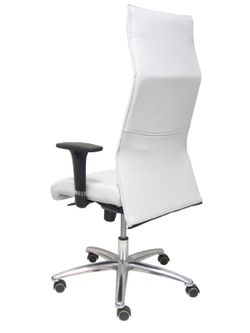 Modelo Albacete - Sillón de dirección ergonómico con mecanismo sincro y regulable en altura - Asiento y respaldo tapizados en similpiel color gris