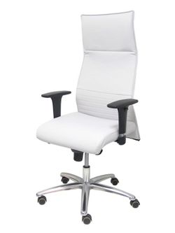 Modelo Albacete - Sillón de dirección ergonómico con mecanismo sincro y regulable en altura - Asiento y respaldo tapizados en similpiel color gris