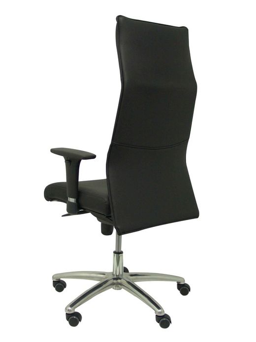 Modelo Albacete - Sillón de dirección ergonómico con mecanismo sincro y regulable en altura - Asiento y respaldo tapizados en similpiel color negro