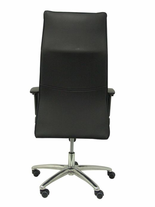 Modelo Albacete - Sillón de dirección ergonómico con mecanismo sincro y regulable en altura - Asiento y respaldo tapizados en similpiel color negro