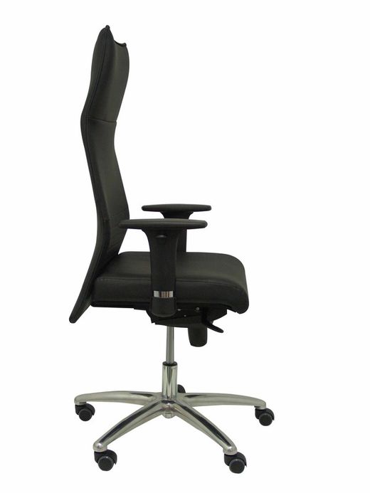 Modelo Albacete - Sillón de dirección ergonómico con mecanismo sincro y regulable en altura - Asiento y respaldo tapizados en similpiel color negro