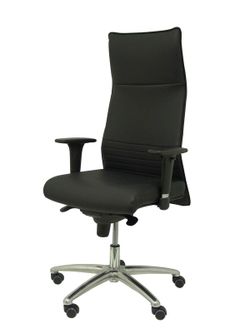 Modelo Albacete - Sillón de dirección ergonómico con mecanismo sincro y regulable en altura - Asiento y respaldo tapizados en similpiel color negro