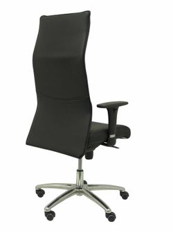 Modelo Albacete - Sillón de dirección ergonómico con mecanismo sincro y regulable en altura - Asiento y respaldo tapizados en similpiel color negro