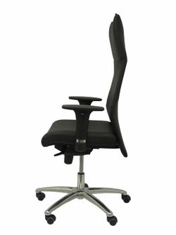 Modelo Albacete - Sillón de dirección ergonómico con mecanismo sincro y regulable en altura - Asiento y respaldo tapizados en similpiel color negro