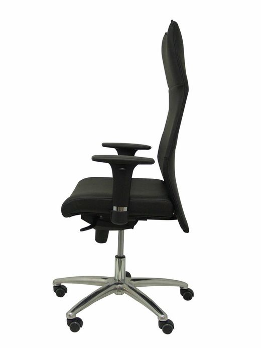 Modelo Albacete - Sillón de dirección ergonómico con mecanismo sincro y regulable en altura - Asiento y respaldo tapizados en similpiel color negro