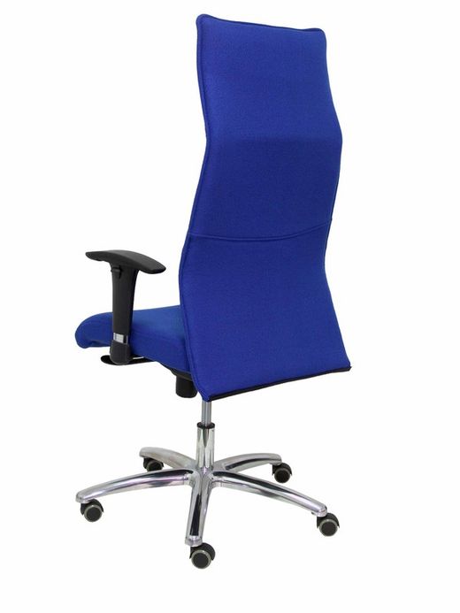 Modelo Albacete - Sillón de dirección ergonómico con mecanismo sincro y regulable en altura - Asiento y respaldo tapizados en tejido BALI color azul