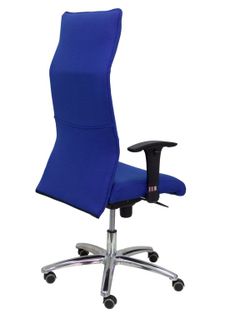 Modelo Albacete - Sillón de dirección ergonómico con mecanismo sincro y regulable en altura - Asiento y respaldo tapizados en tejido BALI color azul