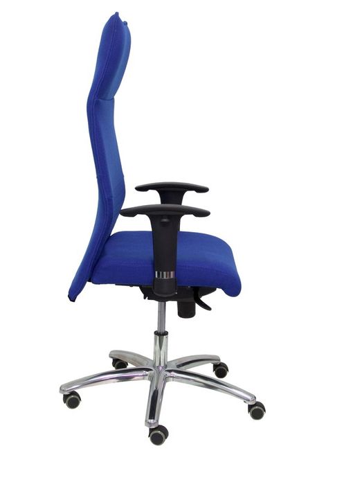 Modelo Albacete - Sillón de dirección ergonómico con mecanismo sincro y regulable en altura - Asiento y respaldo tapizados en tejido BALI color azul