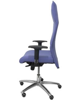 Modelo Albacete - Sillón de dirección ergonómico con mecanismo sincro y regulable en altura - Asiento y respaldo tapizados en tejido BALI color azul claro
