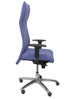 Modelo Albacete - Sillón de dirección ergonómico con mecanismo sincro y regulable en altura - Asiento y respaldo tapizados en tejido BALI color azul claro