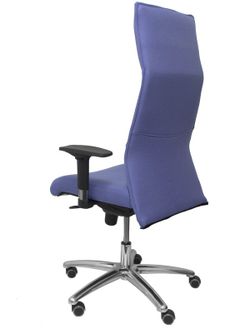 Modelo Albacete - Sillón de dirección ergonómico con mecanismo sincro y regulable en altura - Asiento y respaldo tapizados en tejido BALI color azul claro