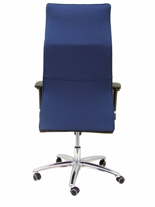 Modelo Albacete - Sillón de dirección ergonómico con mecanismo sincro y regulable en altura - Asiento y respaldo tapizados en tejido BALI color azul marino