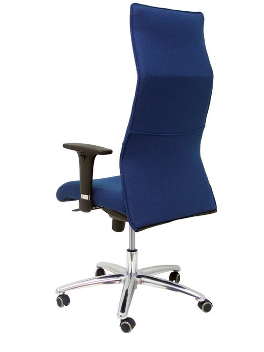 Modelo Albacete - Sillón de dirección ergonómico con mecanismo sincro y regulable en altura - Asiento y respaldo tapizados en tejido BALI color azul marino