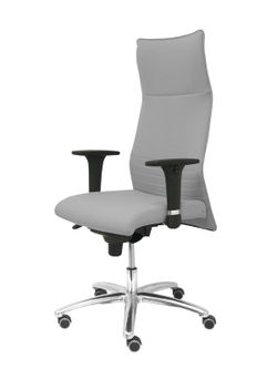 Modelo Albacete - Sillón de dirección ergonómico con mecanismo sincro y regulable en altura - Asiento y respaldo tapizados en tejido BALI color gris