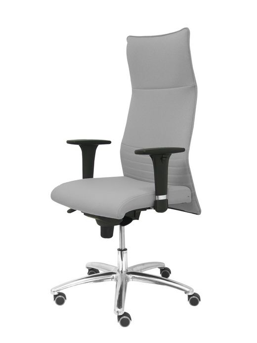 Modelo Albacete - Sillón de dirección ergonómico con mecanismo sincro y regulable en altura - Asiento y respaldo tapizados en tejido BALI color gris
