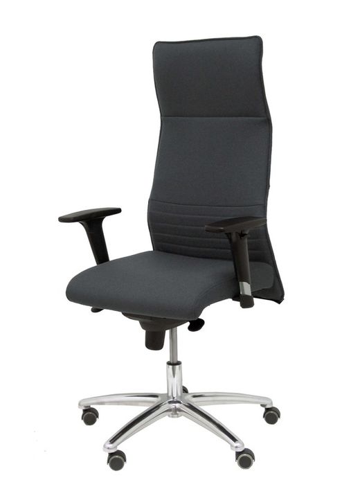 Modelo Albacete - Sillón de dirección ergonómico con mecanismo sincro y regulable en altura - Asiento y respaldo tapizados en tejido BALI color gris oscuro