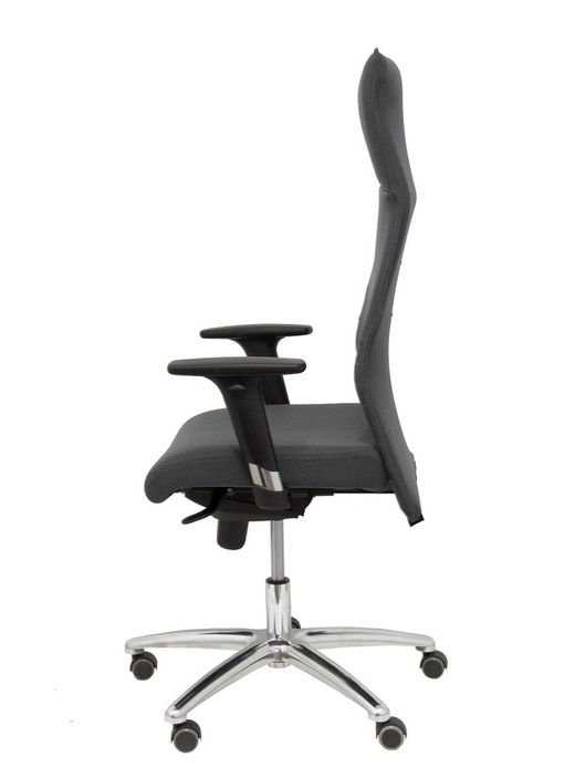 Modelo Albacete - Sillón de dirección ergonómico con mecanismo sincro y regulable en altura - Asiento y respaldo tapizados en tejido BALI color gris oscuro