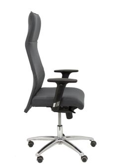 Modelo Albacete - Sillón de dirección ergonómico con mecanismo sincro y regulable en altura - Asiento y respaldo tapizados en tejido BALI color gris oscuro