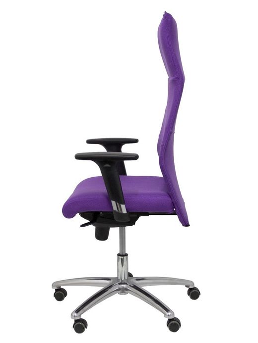 Modelo Albacete - Sillón de dirección ergonómico con mecanismo sincro y regulable en altura - Asiento y respaldo tapizados en tejido BALI color lila.