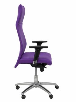 Modelo Albacete - Sillón de dirección ergonómico con mecanismo sincro y regulable en altura - Asiento y respaldo tapizados en tejido BALI color lila.