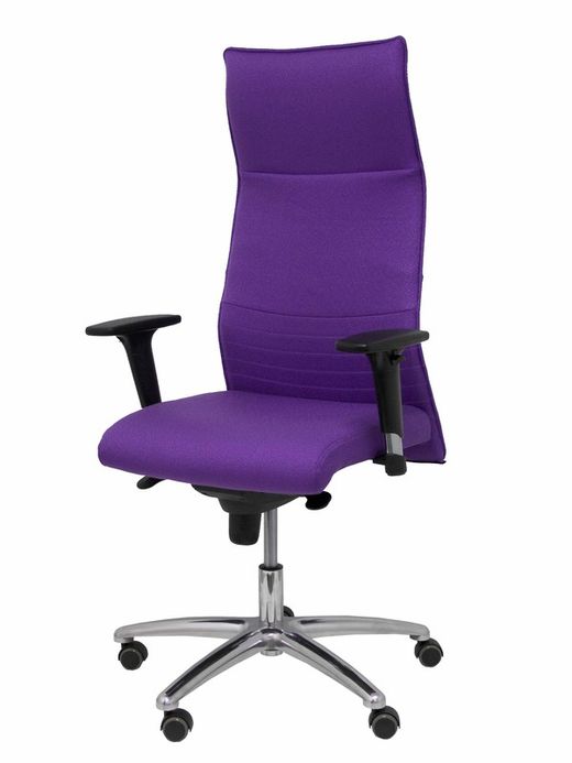 Modelo Albacete - Sillón de dirección ergonómico con mecanismo sincro y regulable en altura - Asiento y respaldo tapizados en tejido BALI color lila.