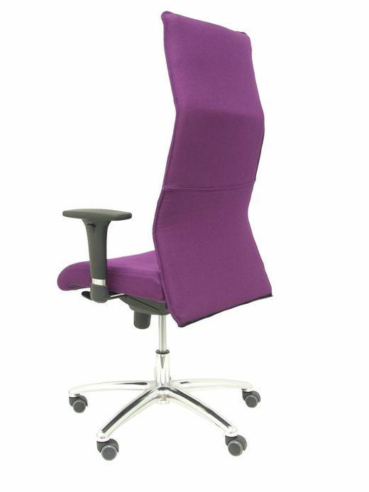 Modelo Albacete - Sillón de dirección ergonómico con mecanismo sincro y regulable en altura - Asiento y respaldo tapizados en tejido BALI color morado