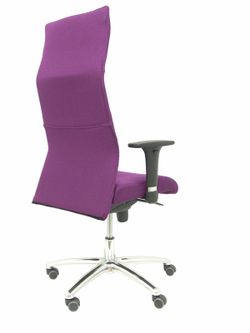 Modelo Albacete - Sillón de dirección ergonómico con mecanismo sincro y regulable en altura - Asiento y respaldo tapizados en tejido BALI color morado