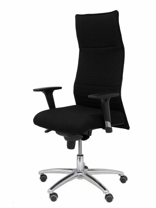Modelo Albacete - Sillón de dirección ergonómico con mecanismo sincro y regulable en altura - Asiento y respaldo tapizados en tejido BALI color negro.