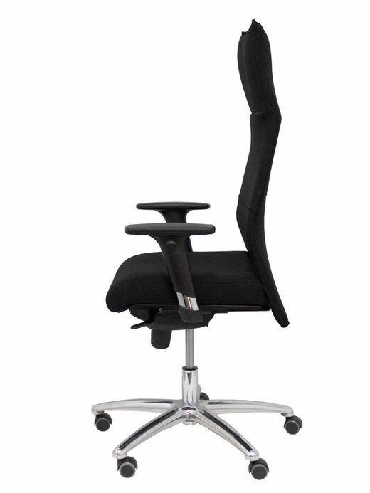 Modelo Albacete - Sillón de dirección ergonómico con mecanismo sincro y regulable en altura - Asiento y respaldo tapizados en tejido BALI color negro.