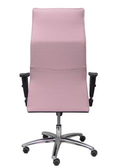 Modelo Albacete - Sillón de dirección ergonómico con mecanismo sincro y regulable en altura - Asiento y respaldo tapizados en tejido BALI color rosa pálido