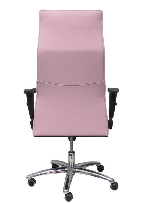 Modelo Albacete - Sillón de dirección ergonómico con mecanismo sincro y regulable en altura - Asiento y respaldo tapizados en tejido BALI color rosa pálido