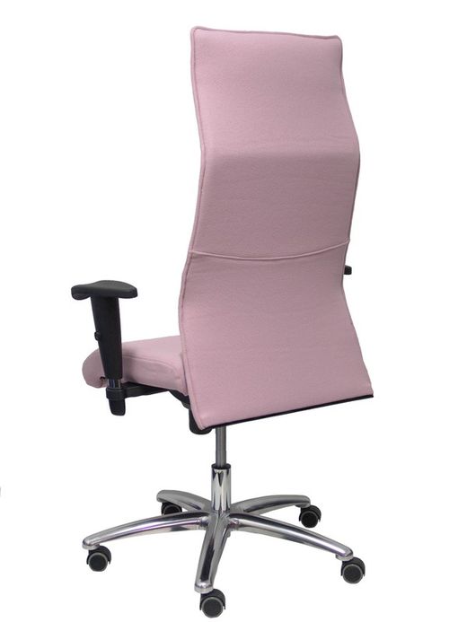 Modelo Albacete - Sillón de dirección ergonómico con mecanismo sincro y regulable en altura - Asiento y respaldo tapizados en tejido BALI color rosa pálido