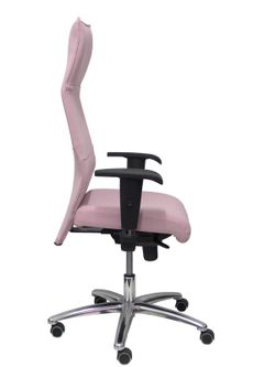 Modelo Albacete - Sillón de dirección ergonómico con mecanismo sincro y regulable en altura - Asiento y respaldo tapizados en tejido BALI color rosa pálido