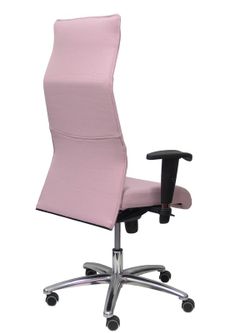 Modelo Albacete - Sillón de dirección ergonómico con mecanismo sincro y regulable en altura - Asiento y respaldo tapizados en tejido BALI color rosa pálido