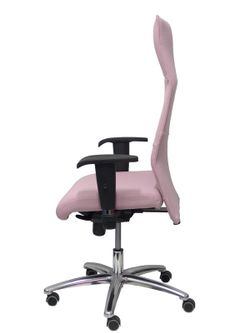 Modelo Albacete - Sillón de dirección ergonómico con mecanismo sincro y regulable en altura - Asiento y respaldo tapizados en tejido BALI color rosa pálido