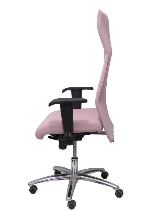 Modelo Albacete - Sillón de dirección ergonómico con mecanismo sincro y regulable en altura - Asiento y respaldo tapizados en tejido BALI color rosa pálido