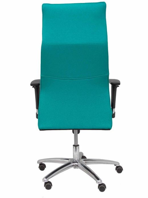 Modelo Albacete - Sillón de dirección ergonómico con mecanismo sincro y regulable en altura - Asiento y respaldo tapizados en tejido BALI color turquesa