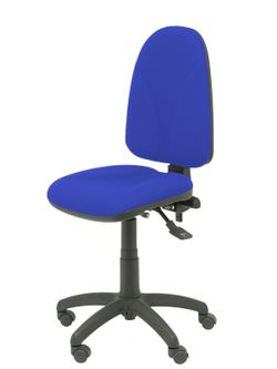 Modelo Algarra - Silla de oficina ergonómica con mecanismo asincro y regulable en altura - Asiento y respaldo tapizados en tejido BALI color azul. Espuma con forma anatómica.