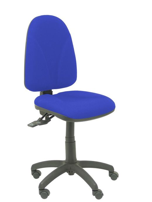 Modelo Algarra - Silla de oficina ergonómica con mecanismo asincro y regulable en altura - Asiento y respaldo tapizados en tejido BALI color azul. Espuma con forma anatómica.