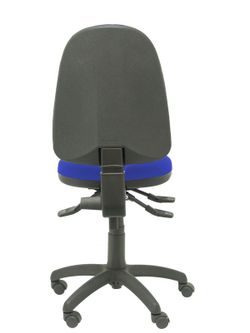 Modelo Algarra - Silla de oficina ergonómica con mecanismo asincro y regulable en altura - Asiento y respaldo tapizados en tejido BALI color azul. Espuma con forma anatómica.
