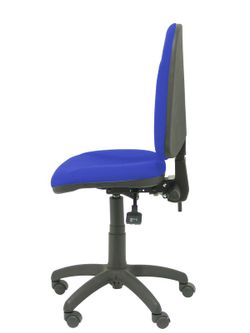 Modelo Algarra - Silla de oficina ergonómica con mecanismo asincro y regulable en altura - Asiento y respaldo tapizados en tejido BALI color azul. Espuma con forma anatómica.